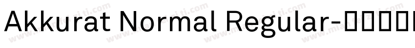 Akkurat Normal Regular字体转换
